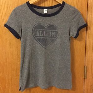 Grey and blue Old Navy t-shirt
